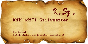 Köböl Szilveszter névjegykártya